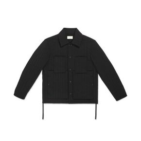 (U) 퀼티드 워커 재킷 블랙 QUILTED WORKER JACKET BLACK