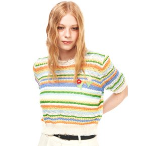 Multi Stripe Knit Tee