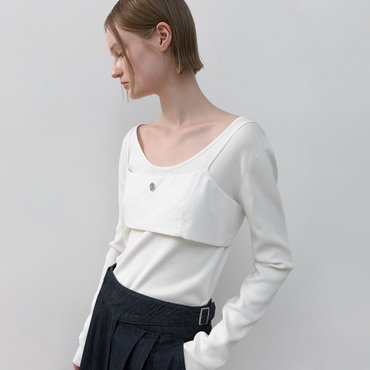 나인(Atelier Nain) [25S/S](택가:39,000원)모던 레이어드 뷔스티에(BL-4347)