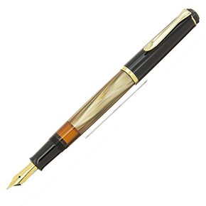 Pelikan 펠리컨 만년필 B 굵게 대리석 브라운 클래식 M200 흡입식 정규 수입품