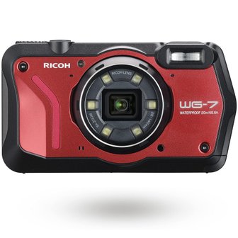  RICOH WG-7 20m 리코 레드 본격 아웃도어 카메라 본격 방수 2000만 화소 광각 28 광학