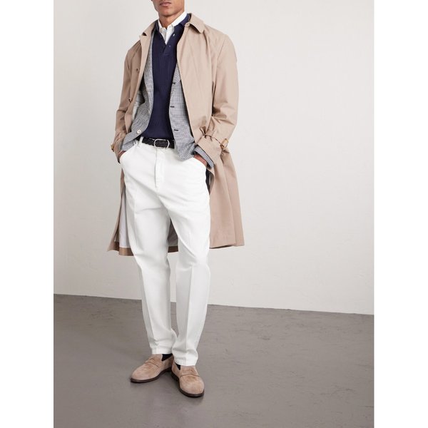 브루넬로쿠치넬리 스트레이트 레그 코튼 치노 팬츠 46376663163000250