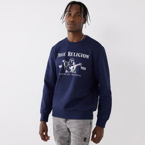 [TRUE RELIGION] METALIC BUDDHA CREW NECK SWEAT_10485_NAVY