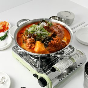 스텐 통삼중 감자탕냄비 26cm 통3중 업소용 인덕션 샤브샤브 칼국수 양수 전골 냄비