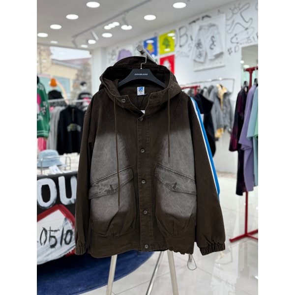 [여주점] 남여공용 워싱오버핏후드자켓  브라운JGZZ61908