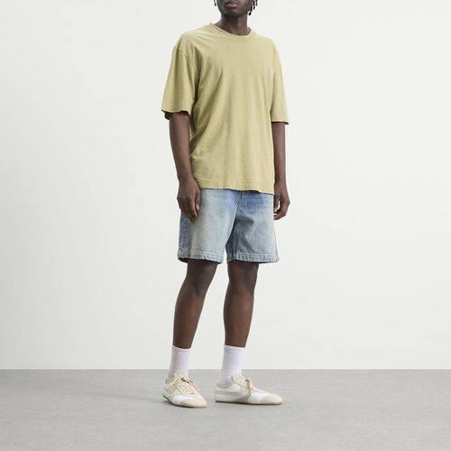 Rhude Boxy Traxedo Denim Shorts