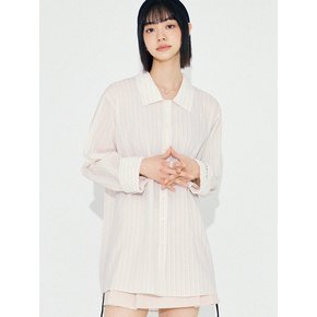 OL Vintage Pleated Stripe Shirt S145