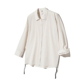 OL Vintage Pleated Stripe Shirt S145