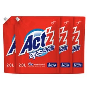 액츠 엑츠 파워젤 일반 통돌이 2L x 4개