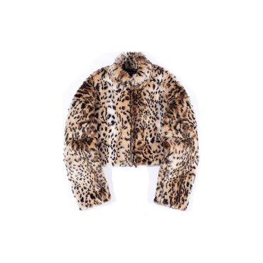 어나더에이 LEOPARD FUR JACKET (Brown)