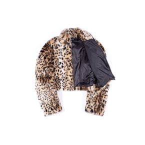 LEOPARD FUR JACKET (Brown)