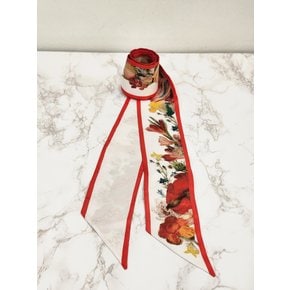 알렉산더맥퀸 Rib Dutch Floral Scarf Ivory  779953-3009Q-9274