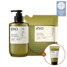 루트젠 탈모전문케어 샴푸 여성 515ml+리필팩 400ml+100ml 증정