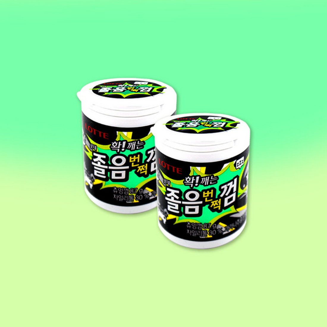 롯데제과 졸음번쩍껌 87g (용기) x 2통 / 롯데껌[무료배송], 믿고 사는 즐거움 SSG.COM