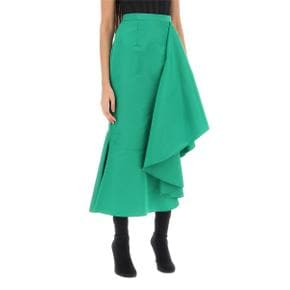 [알렉산더 맥퀸] Long skirt 757643 QEACM BRIGHT GREEN