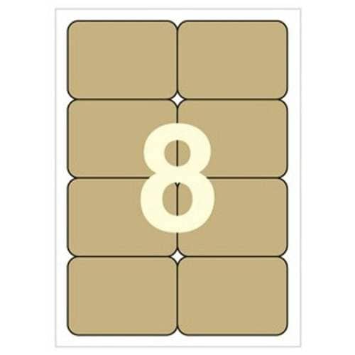 세모네모 크라프트 라벨지 8칸 100매 C-K3008