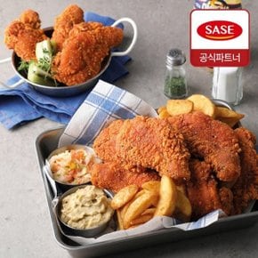 사세 매콤 점보 닭다리 편의점 치킨 1.3kg 2팩