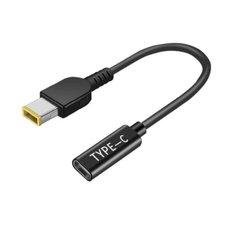 레노버 씽크패드 E440 E450 E550 E560 T430 T440S 용 전원 충전 케이블 USB C PD 타입 암-스퀘어 슬림 팁 1