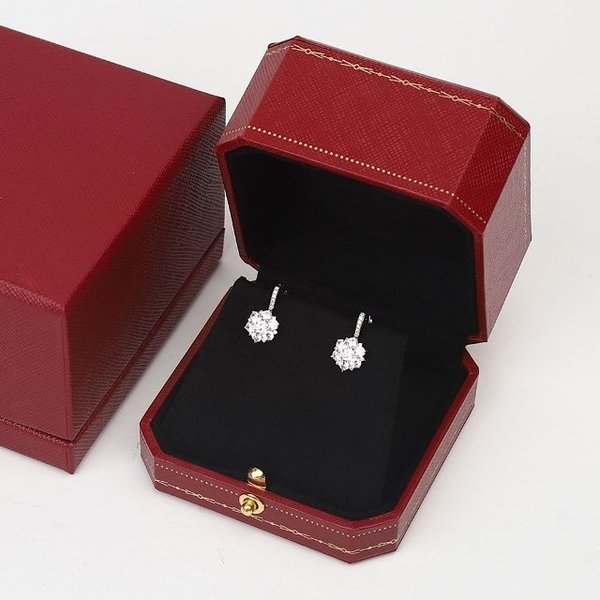 고급형 앤틱 주얼리 하드케이스 귀걸이 레드 (WFH85TL)