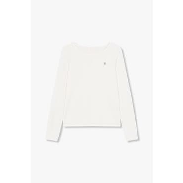 GCUT [지컷25S/S]로고 포인트 골지 티셔츠(7255140101)