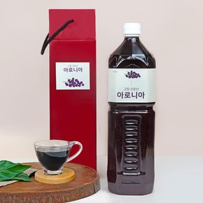 고창 선운산 아로니아원액 엑기스 1500ml 생착즙원액/100% 고창 아로니아 1500ml 대용량 선물포장