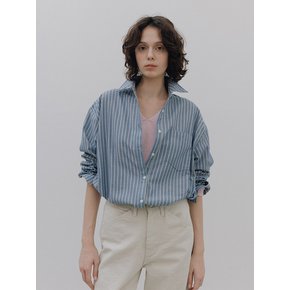 Multi-Strip Boxy Shirt (2color)
