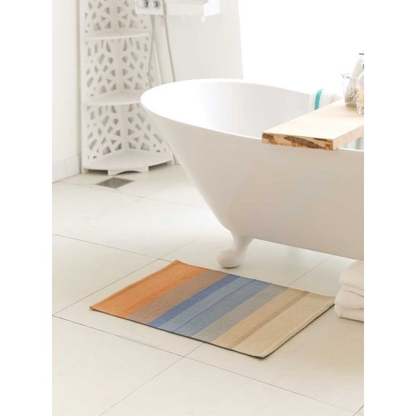 핸드메이드 면 발매트 겸 다용도 러그 썬키스드워터 2 size