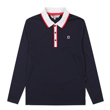 ONOFF [온오프골프웨어] 남성 베이직모크넥 긴팔티셔츠 OF9002GB_NAVY