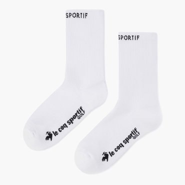르꼬끄골프 2025 F/W 여성 로고포인트 크루 삭스  GQ322LSO82