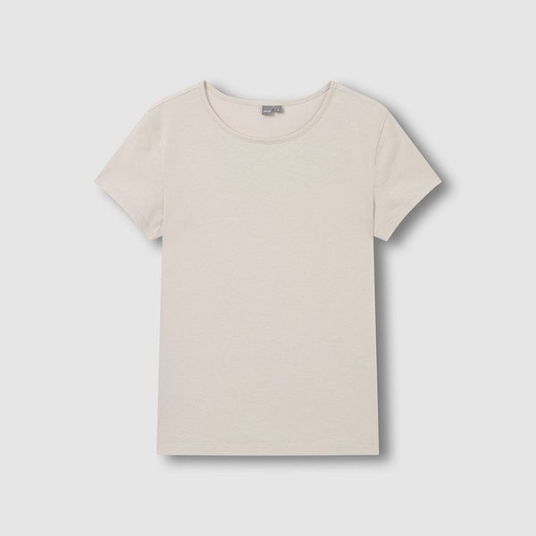 여 피마 슬림핏 레이어드 반팔 티셔츠 J116201099011