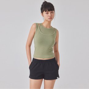 [TOPGIRL] PANEL LAYERED SLEEVELESS TOP_T416TP128(PG)