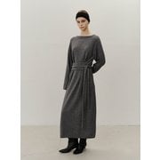 TVF MERINO WOOL TIE KNIT DRESS_2COLORS