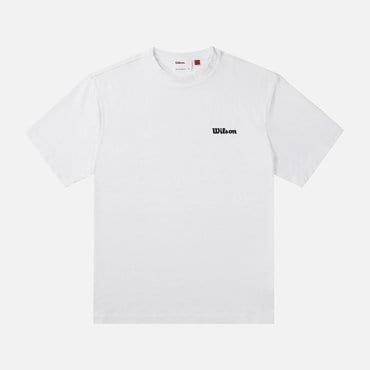 윌슨 퓨어드라이 스몰로고 티셔츠 UNI/WHT/W251003NTS33