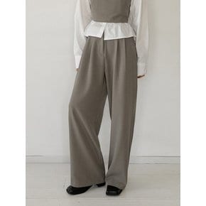 MINIMAL TWO PINTUCK HOOK WIDE SLACKS_NSSL5214