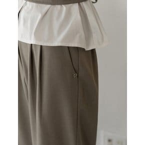 MINIMAL TWO PINTUCK HOOK WIDE SLACKS_NSSL5214