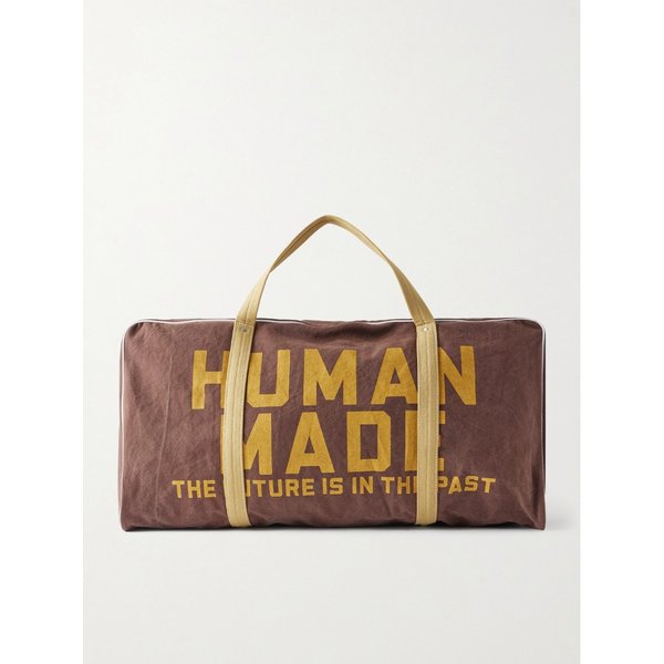 보스턴 로고 프린트 코튼 캔버스 위크엔드 백 46376663162886941