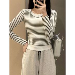 단가라 레이어드 티셔츠 BJ3LT010_P412523357