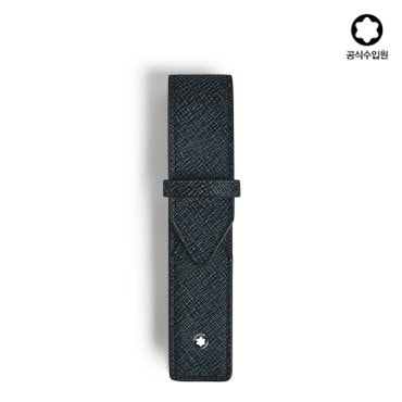 몽블랑 [공식] 사토리얼 1구 펜 파우치 트위드 블루 220352