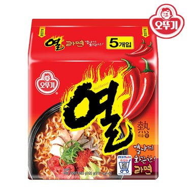 오뚜기 열라면 120g x 5봉