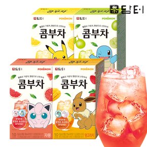 담터 포켓몬 콤부차 40T (자몽+망고 리치+레몬+샤인머스캣)