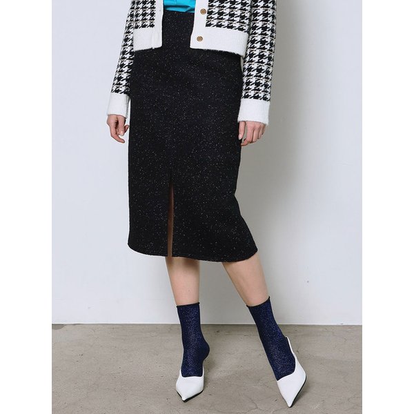 부클 메탈트위드 스커트_YB210-WSW01