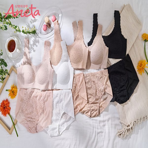 [사이즈 선점 필수] 25SS신영와코루 프리컷 브라팬티세트