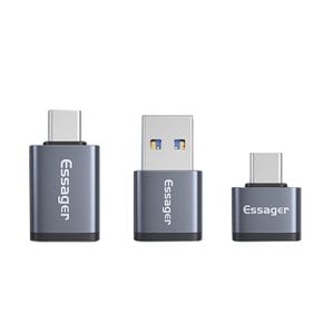 Essager C타입 USB3.0 메탈 변환젠더 Type-C OTG 케이블변환 에어팟프로 맥북 아이패드 닌텐도스