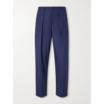 아페쎄 레나토 스트레이트 레그 플리츠 코튼 트윌 팬츠 46376663163034841