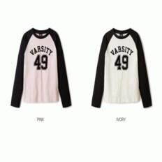 여성용 라글란 트랙 티셔츠 / Raglan Track T-shirt_A WHRPE3893F