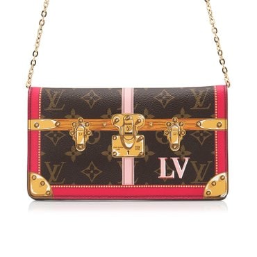 LOUIS VUITTON [중고명품] 루이비통 트렁크 위켄드 체인 크로스백 클러치 M62456*