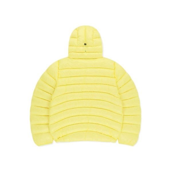 Hooded Fly Light Down Jacket Yellow