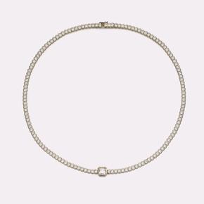 Classic Luxe Bezel Tennis Necklace SSKB102NYW400