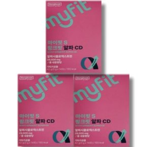 건강식품 동국제약 마이핏S 핑크핏 알파CD 분말 14포 3박스