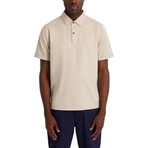 칼라거펠트 맨즈 Regular-Fit Short-Sleeve Spread Collar 폴로 셔츠 - 내츄럴 26255026 1339460